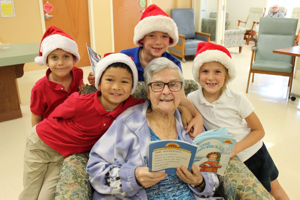 Salisbury Academy Brings Cheer to Trinity Living Center